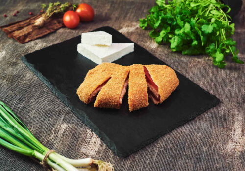 Ardei copt umplut cu brânză pane